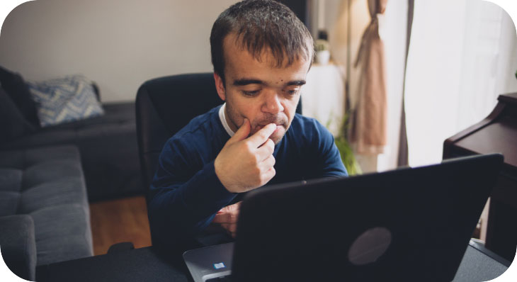 person at computer