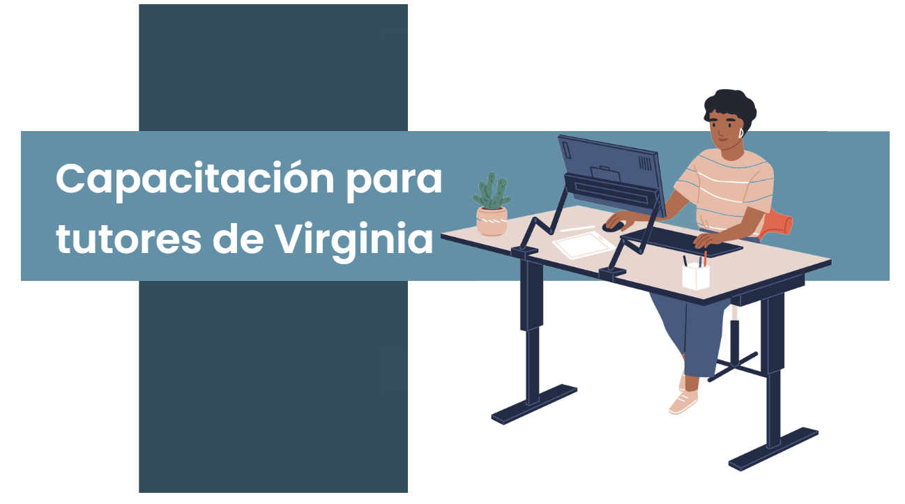 Cartoon woman sitting at desk